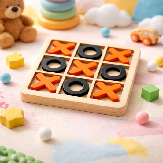 Wooden Tic Tac Toe Game