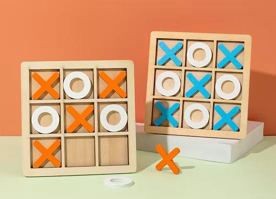 Wooden Tic Tac Toe Game