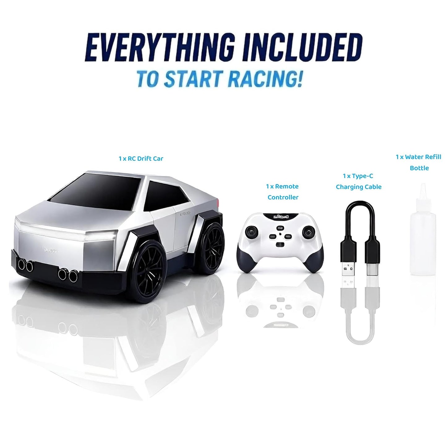 RC Drift Car for Kids with Mist Spray | Drift & 360° Spin