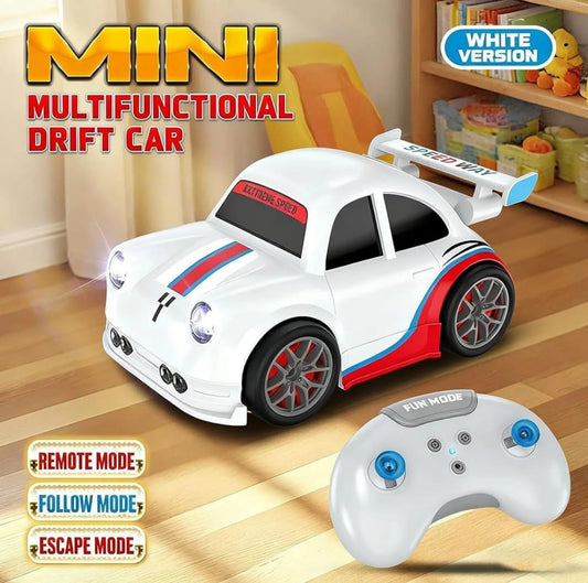 Mini Multifunctional RC Drift Car Toy for Kids, White