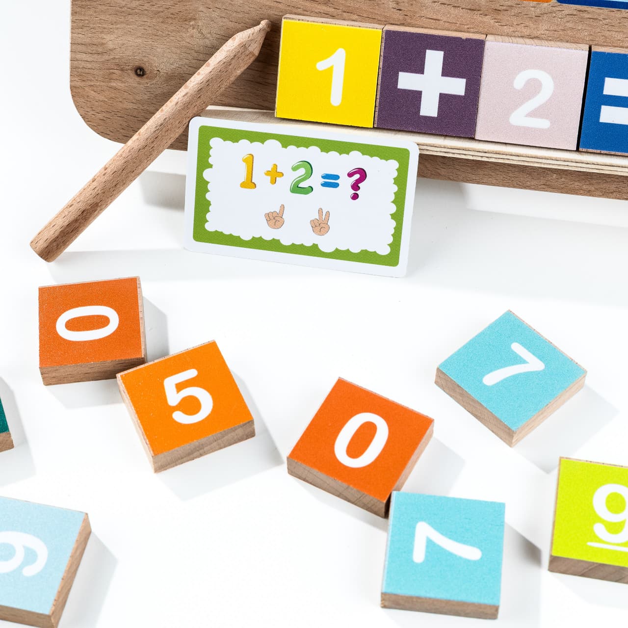Wooden Number Tracing Board by Playlogic Toy