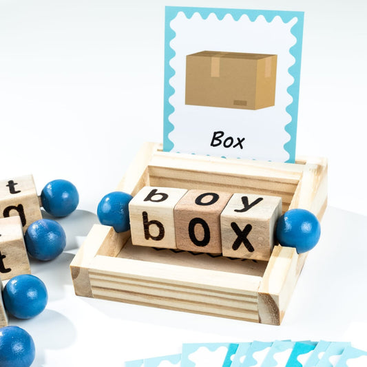 Wooden Spelling Blocks by Playlogic Toyz
