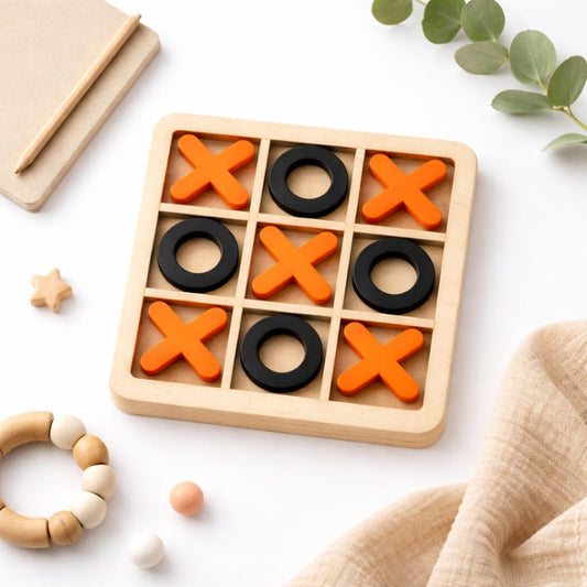 Wooden Tic Tac Toe Game