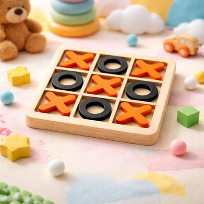 Wooden Tic Tac Toe Game