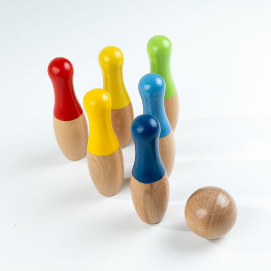 Wooden Bowling Game by Playlogic Toyz