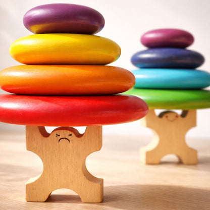 Wooden Pabble Stack Play Set