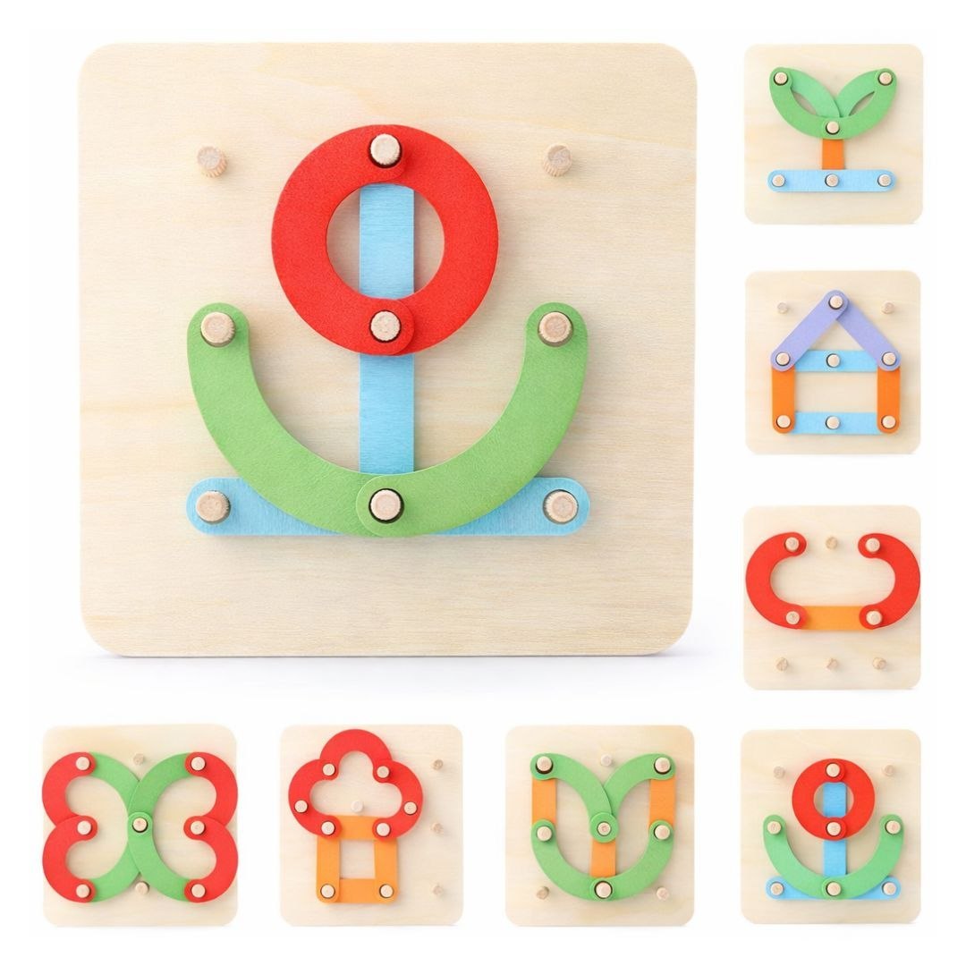 Multifunction Montessori Piller Collage Toys